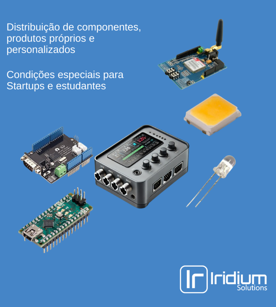 Distribuição de componentes, produtos próprios e personalizados